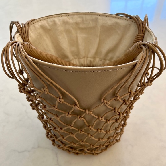 J. Crew Sedona Leather Basket Bag in Macadamia / Beige NWT - Picture 1 of 2
